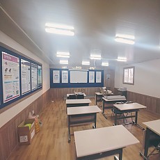 평택 경남LH아파트 현장 안전교육장 벽면작업건